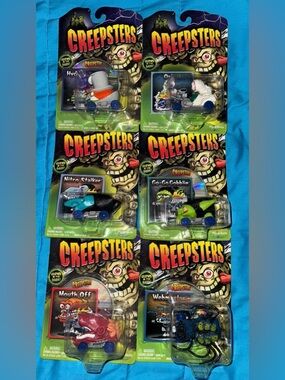 Creepsters Mini Pull-Back Cars - Assorted Colors all six good cars